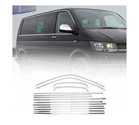 OMTEC Fensterleisten Zierleisten für VW T5 2003-2015 langer RS 2-Schiebetür Chrom 14x