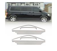 OMTEC Fensterleisten Zierleisten für VW T5 2003-2015 RHD Schiebetür Kurzer Chrom 14x