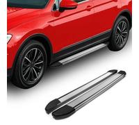 Trittbretter Seitenschweller kompatibel mit Ford Transit Custom 2023-2024 L2 Alu Grau 2 TLG