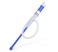ONCCI Elektrische Benzinpumpe Siphon Pumpe Batteriepumpe Kanisterpumpe Umfüllpumpe von Diesel Öl Wasser Benzin (BLAU)