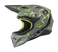 Oneal 1SRS SPLASH MX-Helm matt grau-neon gelb S