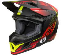 O'Neal Motocross-Helm 3SRS HAZE – schwarz-rot-gelb – Größe L – für Männer