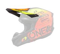Oneal Ersatz Schirm 5Series Scarz V.24, schwarz-rot-gelb