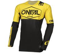 O'Neal | Motocross Langarmtrikot | MX MTB Mountainbike | leichtes Material, ergonomischer Schnitt Slim Fit für eine perfekte Passform | Mayhem Jersey Hexx V.24 | Erwachsene | Schwarz Gelb | Größe XXL