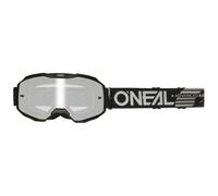 o neal b 10 solid schwarz visier silver mirror