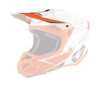 O'NEAL | Motocross-Helm-Ersatzteile | Enduro Motorrad | Ersatzschirm für 5SRS Polyacrylite Helmet TRACE | Visor 5SRS Polyacrylite Helmet TRACE | Erwachsene | Orange Weiß | One Size