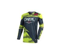 O'NEAL | Motocross-Jersey | MX Enduro Motorrad | Schnell trocknendes Material, kragenloses Design, Athletische Passform | Jersey Mayhem Covert | Erwachsene | Anthrazit Neon-Gelb | Größe S