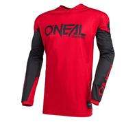 O'NEAL | Motocross-Trikot | Enduro MX | Atmungsaktives Material, gepolsterter Ellenbogenschutz, Passform für maximale Bewegungsfreiheit | Element Jersey Threat | Erwachsene | Rot Schwarz | Größe L