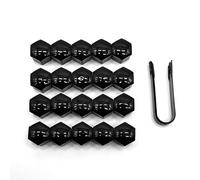 ONEMAJI 20 Stück Auto Radmutterkappen für Opel Grandland X 2017-2023 2024, Radschraubenkappen Abdeckung Reifen Muttern Abdeckungen Verriegelungskappe,Black-21mm