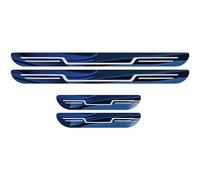 ONEMAJI 4 Stück Auto Einstiegsleisten Schutzbleche für VW T-Cross 2023-, Edelstahl Türschweller Abdeckungen Kratzschutz Einstiegsleistenschutz,Blue
