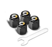 ONEMAJI 4 Stück Auto Ventilkappen für Smart fortwo 451 450 452 453 454, Ventilabdeckung Staub und wasserdichte Korrosionsbeständig mit Dichtung für Stabilen Reifendruck