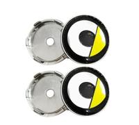 ONEMAJI 4 Stück Radnabenabdeckungen für Smart Fortwo Forfour 450 451 453, Schutzabdeckungen Nabenkappen Felgendeckel Radzubehör Radmittenkappen Ersatzteile,B-56MM