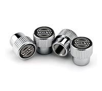 ONEMAJI 4 Stück Ventilkappen Auto für Volvo R Design XC60 V60 S60 V40 V50 V40 S80 C30 XC40 XC70, Reifenventilkappen Staubdicht Radventile Abdeckungen KFZ Zubehör Reifen Ventil Ersatz Set,Black