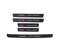 ONEMAJI 5 Stück Auto Einstiegsleisten Schutz für Dacia Sandero II Stepway 2016-2020, Kohlefaser Auto Lackschutzfolie Kratzfest Ladekantenschutz Türschweller Aufkleber