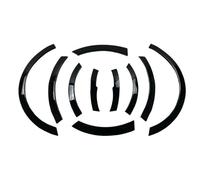 Oneway Satz Radlaufleisten kompatibel mit Ford Transit Custom MK1 Facelift 2018-2023 - Schwarz glänzend