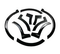 Oneway Satz Radlaufleisten kompatibel mit Volkswagen Caddy MK5 2020- (Kurzer Radstand) - Schwarz glänzend