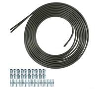 Oniissy 2 x 5 m Bremsleitungen mit 20 Muttern und 10 Verbindungsstücken, Bördelwerkzeug, Bremsleitungs-Bördelwerkzeug-Set für Bördelung von Bremsleitungen