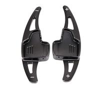 ontto 2 Stücke Lenkrad Schaltwippen Verl?ngerung Passt für Ford Escosport 2018-2019 Focus Kuga 2016-2019 Shift Paddle Lenkradschaltung Alu Schaltpaddel Erweiterung Autodekoration Aufkleber-Schwarz