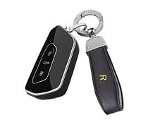 ontto Autoschlüssel Hülle Passt für Cupra Born Leon ST für VW Caddy T7 Golf 8 ID.4 ID.5 Seat Tarraco Leon MK4 Skoda Schutzhülle TPU Schlüsselhülle Schlüsseletui mit Schlüsselanhänger-Schwarz