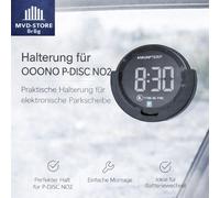 Ooono Halterung für OOONO P-DISC NO2- Parkscheibe Halter - Made in Germany