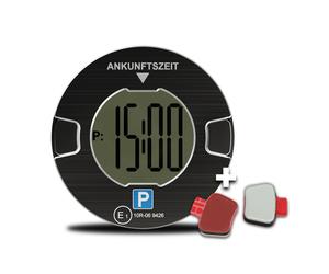 OOONO Parkscheibe (schwarz) & Ersatzmagneten Set