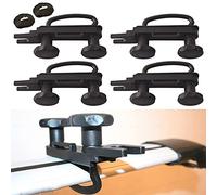 Opaltool 4er Set Universal Dachbox Befestigung U Bügel, Auto Van Montage Fitting Kit Dachbox Halterung U-Schrauben Schellen 85mm Innenbreite mit 8 Heavy Duty Kontermuttern
