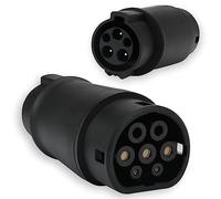 Opaltool EV Ladekabel Autoladegerät Adapter Typ 1 auf Typ 2, 32A SAE J1772 auf IEC 62196(Mennekes) Autoladegerät Konverter Elektrofahrzeuge Ladeadapter
