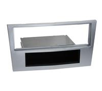 1-DIN Radioblende Silber Opel Antara Astra H Corsa D Zafira B matt-chrom