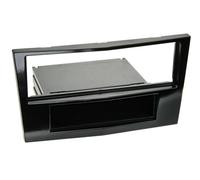 1-DIN Radioblende mit Fach Opel Klavierlack / schwarz