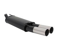 NOVUS Sportauspuff Endschalldämpfer 2x76mm RL-Design passend für OPEL CORSA D