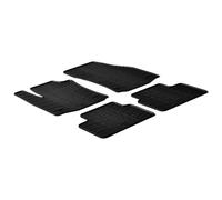 Satz Gummimatten kompatibel mit Opel Meriva B 2010- (T Profil 4-teilig + Montage-clips)