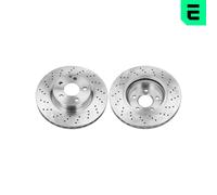 OPTIMAL 2x Bremsscheibe vorne Ø312 mm Gelocht/innenbel. für Mercedes-Benz SL