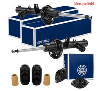 OPTIMAL 2x Stoßdämpfer +Domlager +Staubschutzsatz hinten für VW Bora Skoda