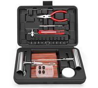 ORCISH 70-teiliges Reifenreparatur-Set, professionelles, Robustes Reifenstecker-Set, Reifenflicken-Set zur Reparatur eines flachen, schlauchlosen Reifenpannen-Werkzeug-Set für Auto, Motorrad, LKW,