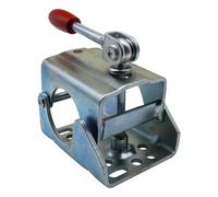 Original Alko Klemmschelle 60 mm Ø mit Klapphebel Flansch mit 6 Loch Universal