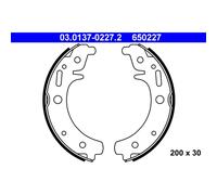 ORIGINAL® Ate Bremsbackensatz Vorne für Trabant P 601 P 601 Universal P 601