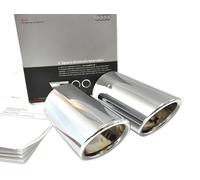Original Auspuffblende Audi A4 A5 Q5 Endrohr S-Line Chrom Auspuff Endrohre Blend