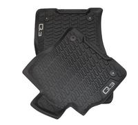 Audi 83B061501041 Premium Gummi Fußmatten Vorn 2x Gummimatten Allwettermatten Schwarz, mit Q3 Schriftzug