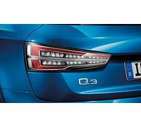 Original Audi Q3 RSQ3 Klarglas LED Rückleuchten Nachrüstung Schlussleuchten mit dynamischem Blinklicht 8U0052100B