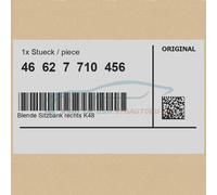 Original BMW 46627710456 - Blende Sitzbank rechts K48