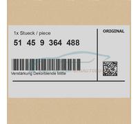 Original BMW 51459364488 - Verstärkung Dekorblende Mittelkonsole