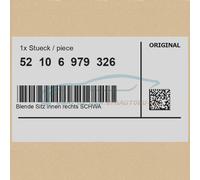 Original BMW 52106979326 - Blende Sitz innen rechts SCHWARZ