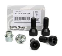 Original BMW Radsicherungsschrauben Felgenschlösser Set M14x1,25mm 36136776076