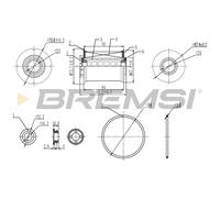 ORIGINAL® Bremsi Kraftstofffilter für Opel MOKKA / MOKKA X Chevrolet AVEO