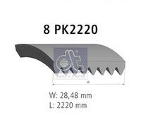 ORIGINAL® Dt Spare Parts 1.21194 Keilrippenriemen für Scania 4 - series