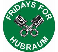 ORIGINAL Fridays For Hubraum Außenklebend Grün Matt Aufkleber Diesel CO2 R070