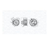 MAGNETI MARELLI Innenraumgebläse 069412231010 12V 252W 149mm für VW PASSAT B6 5