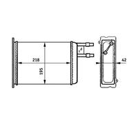 ORIGINAL® Mahle Wärmetauscher, Innenraumheizung für Fiat DUCATO Kasten DUCATO