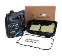 ORIGINAL Mercedes Automatikgetriebeölwanne 9-Gang 725.0 + 10L WOLF Getriebeöl