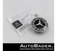 Original Mercedes Benz Motorhaube Stern Emblem 205 212 213 238 Schwarz NEU&OVP